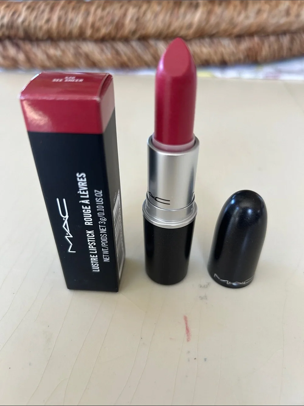MAC LUSTRE Lipstick See Sheer 520 New